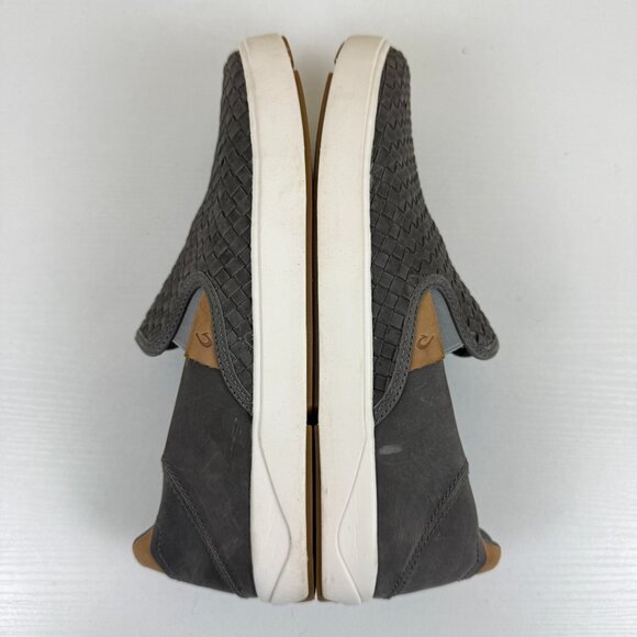 EUC Olukai Lae'ahi Lauhala woven Leather Slip On Shoes - Picture 7 of 12